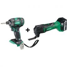 Pack Outil Multifonction 18v 5ah + Visseuse À Choc 18v