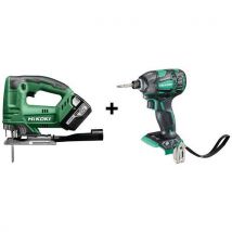 Pack Visseuse À Choc 18v + Scie Sauteuse 18v 5ah 135mm