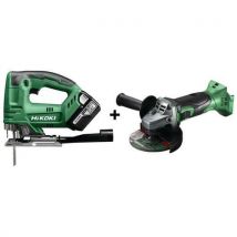 Pack Meuleuse D'angle 18v + Scie Sauteuse 18v 5ah 135mm