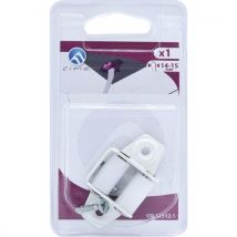 Guide Sangle À Galet -15mm- Acier Blanc