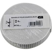 Lot de 2 - Sangle Grise-6000mm-14mm - 14mm