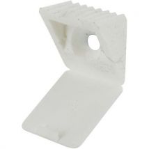 Lot de 4 - Taquet À Visser Plastique Blanc-18x15x10mm