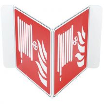 Panneau Robinet D'incendie Armé En V Alu 120x120 Mm