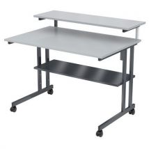 Poste Cao-dao Mira 3 Plateaux Avec Roulettes Gris/anthracite