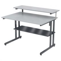Poste Cao-dao Mira 3 Plateaux Sans Roulettes Gris/anthracite