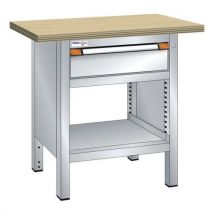 Établi Compact Multiplex 100x70 Cm 1 T 1 Étag Gris Clair