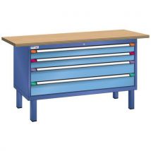 Établi Xxl Multiplex150x70x84 Cm Bleu/bleu Clair