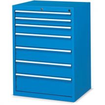 Armoire À Tiroirs - 717x600x1002mm - Bleu - 7 Tiroirs