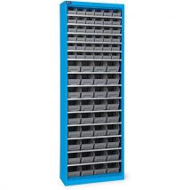 Armoire Bac À Bec - 700x267x1996mm - Bleu - 72 Bacs