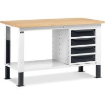 Etabli Work Up - 1500x750x732/1107 - 4 Tiroirs - Anthracite