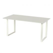 Bureau Square 200 X 80 X 75 Cm Design Droit Gris Clair