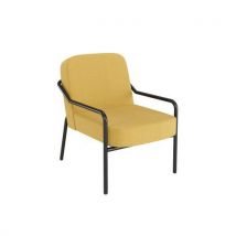 Meet By Paperflow - Fauteuil Medso Rond Intérieur - Jaune - M - Polyester & Acier - Confort & Design