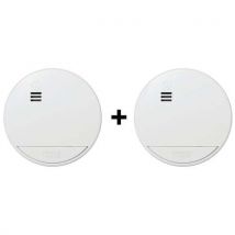 Abus - 2 Détecteur de fumée - Batterie lithium - Lot de 2 - Abus