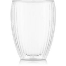 Bodum - Verre double paroi Pavina - 32cl - Lot de 2 - Transparent - Verre résistant