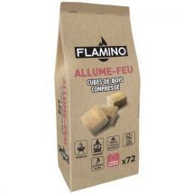 Allume feu cube bois compressé - Paquet 72 - Sans odeur - Pour four et cuisson