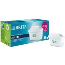 Brita - Filtres Maxtra Pro All-in-1 pour Carafe - Pack de 6 - Eau Pure et Goût Amélioré