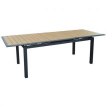 Table Louisiane Ii 187/247 Cm Chassis Graphite/plateau Oak