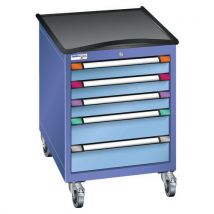Deserte Mobile 5 Tiroirs 605x892mm Bleu /bleu Clair