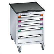 Deserte Mobile 5 Tiroirs 605x892mm Gris Clair