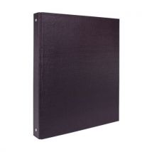 Purple - Classeur A4 Dos 40mm 4 Anneaux Ø30mm Noir - PVC Rigide - 275 Feuilles - Éco-responsable