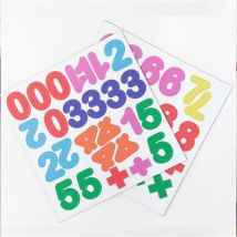 Ensemble 100 chiffres et symboles magnétiques multicolores - Éducatif et ludique - Idéal pour l'apprentissage