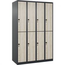 Vestiaire 2 niveaux Evolo PLUS - 8 casiers - CP