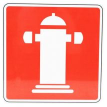 Panneau Borne Pour Véhicules Pompiers Aluminium 350x350mm