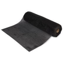 Coba - Tapis Antidérapant GripGuard Aluminium Noir 90cm x 100cm - Résistant et Durable