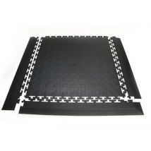 Coba - Tapis Antidérapant PVC Noir 515x80x5mm - Revêtement Sol Emboîtable