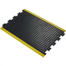 Tapis Anti-fatigue Emboîtable-09mx12m-noir/jaune