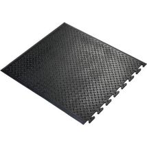 Coba - Tapis anti-fatigue Comfort-Lok - 0,7m x 0,8m - Noir - Caoutchouc antidérapant