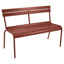 Banc À Dossier 2/3 Places Luxembourg Ocre Rouge