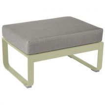 Pouf Bellevie Vert Tilleul - Taupe Grisé