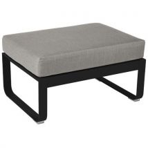 Pouf Bellevie Réglisse - Taupe Grisé