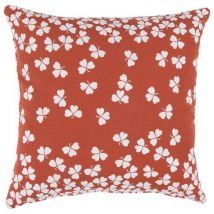 Coussin Trèfle 44 X 44 Cm - Ocre Rouge
