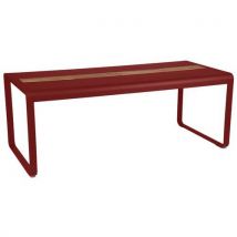 Table Bellevie 196 X 90 Cm Avec Rangement - Coquelicot