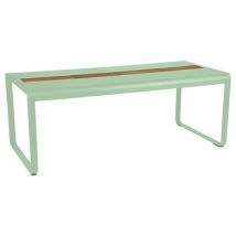Table Bellevie 196 X 90 Cm Avec Rangement - Vert Opaline