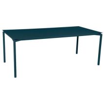 Fermob - Table Calvi 195x95 cm - Bleu Acapulco - Aluminium - Usage Collectivité - Intérieur/Extérieur