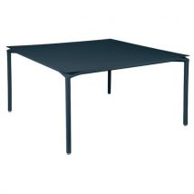 Fermob - Table haute Calvi 140x140 cm - Bleu Acapulco - Aluminium - Usage Collectivité - Intérieur/Extérieur
