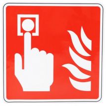 Panneau Incendie -point D'alarme Incendie-adhésif- 120x120mm
