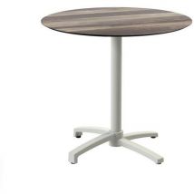 X Cross Table De Bistrot Ronde Tropical Wood Ø70 Cm