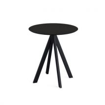 Infinity Table De Bistrot Noir Ø 70 Cm