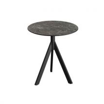 Infinity Tripod Table De Bistrot Galaxy Marble Ø70 Cm