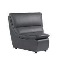 Chauffeuse Angle 45° Zeny Tissu Chiné Non Feu M1 Gris