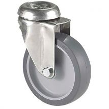Roulette Inox Collectivité Ø 125mm - 80kg