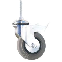 Roulette À Tige Fileté Double Blocage Ø 80mm Ø 80 Mm - 70 Kg