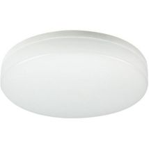 Velamp - Plafonnier LED Polestar Rond IP65 2400lm 24W Polycarbonate Blanc Diamètre 33cm