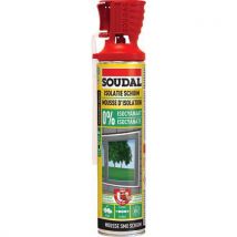 Soudal - Mousse d'isolation 0 % Isocyanate Blanc 500 ml - Expansion 8 L - Adhésif et mastic d'étanchéité