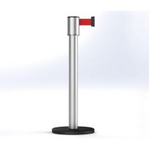Poteau Storetrac Anodisé Sangle Rouge 10 M