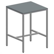 Mange Debout Loki 80 X 80 Cm Gris Cendre/piètement Gris